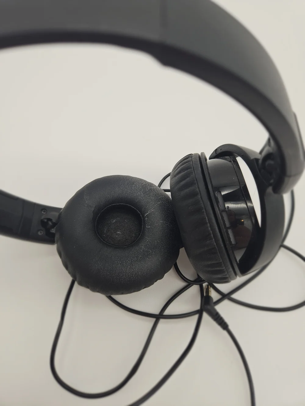 Sony Black On-Ear Wired Headphones with Foldable Design